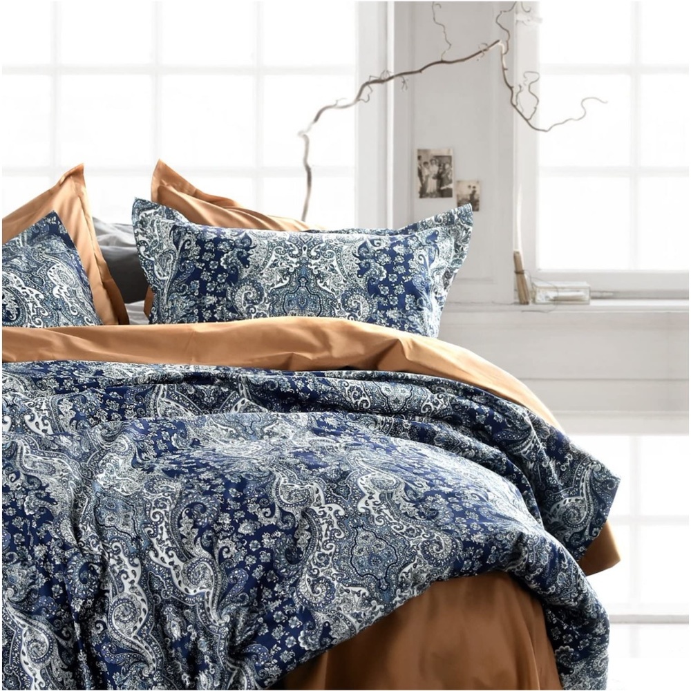 King duvet and 2 pillow shams 400 thread count sateen Egyptian cotton